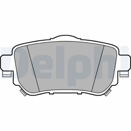 Brake Pad Set, disc brake DELPHI LP3145