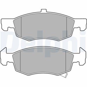 Brake Pad Set, disc brake DELPHI LP3163