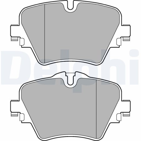 Brake Pad Set, disc brake DELPHI LP3182