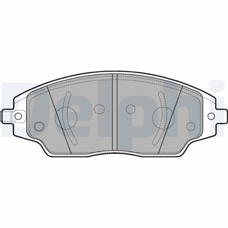 Brake Pad Set, disc brake DELPHI LP3192