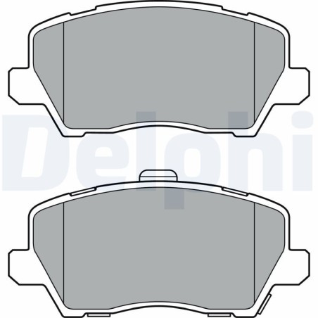 Brake Pad Set, disc brake DELPHI LP3363