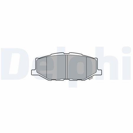 Brake Pad Set, disc brake DELPHI LP3637