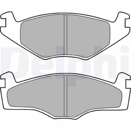 Σετ τακάκια, δισκόφρενα DELPHI LP420
