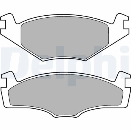 Brake Pad Set, disc brake DELPHI LP421