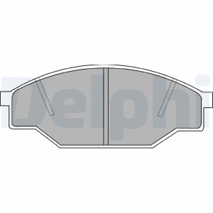 Brake Pad Set, disc brake DELPHI LP538