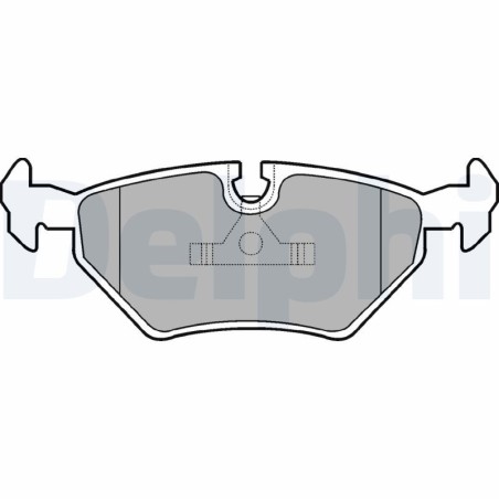 Brake Pad Set, disc brake DELPHI LP555