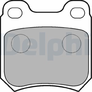 Brake Pad Set, disc brake DELPHI LP590