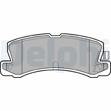 Brake Pad Set, disc brake DELPHI LP611