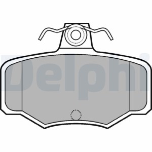 Brake Pad Set, disc brake DELPHI LP617