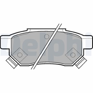 Brake Pad Set, disc brake DELPHI LP625