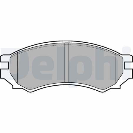 Brake Pad Set, disc brake DELPHI LP670