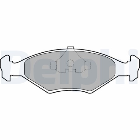 Brake Pad Set, disc brake DELPHI LP677