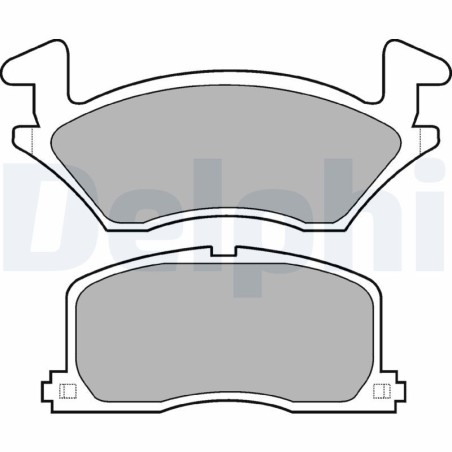 Brake Pad Set, disc brake DELPHI LP742