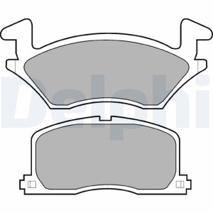 Brake Pad Set, disc brake DELPHI LP742