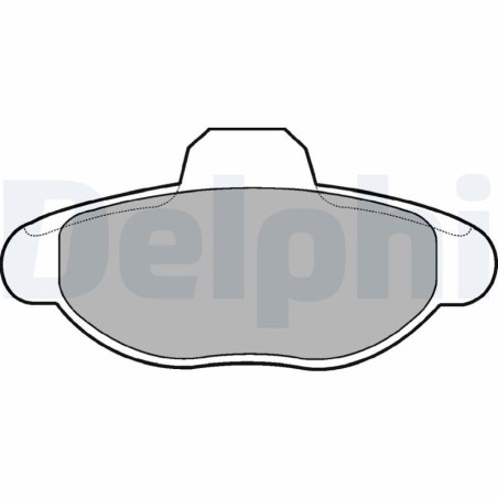 Brake Pad Set, disc brake DELPHI LP771