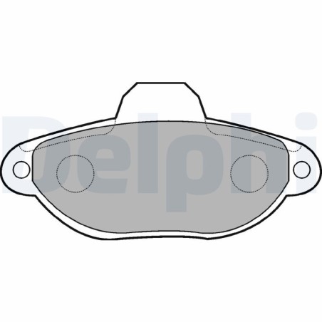 Brake Pad Set, disc brake DELPHI LP851