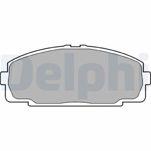 Σετ τακάκια, δισκόφρενα DELPHI LP989