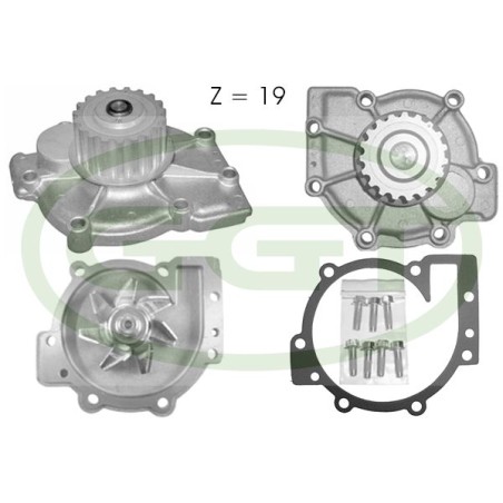 Water Pump, engine cooling GGT PA10667