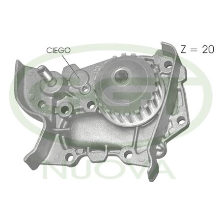 Water Pump, engine cooling GGT PA11075