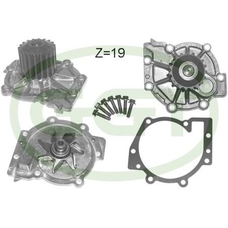 Water Pump, engine cooling GGT PA12802