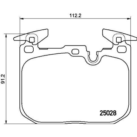 Σετ τακάκια, δισκόφρενα BREMBO P06088