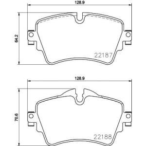 Brake Pad Set, disc brake BREMBO P06092