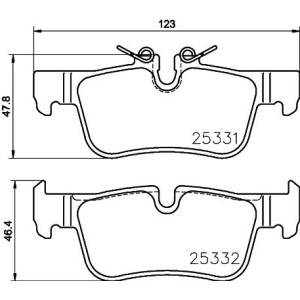 Σετ τακάκια, δισκόφρενα BREMBO P06094