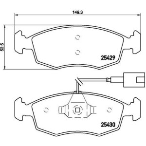 Σετ τακάκια, δισκόφρενα BREMBO P23138