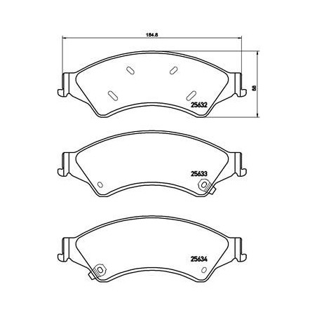 Σετ τακάκια, δισκόφρενα BREMBO P24153