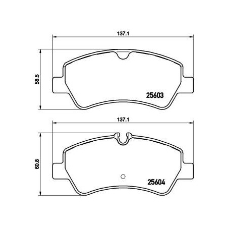 Brake Pad Set, disc brake BREMBO P24160