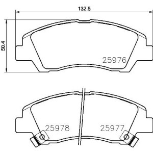 Brake Pad Set, disc brake BREMBO P30076