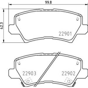 Σετ τακάκια, δισκόφρενα BREMBO P30111