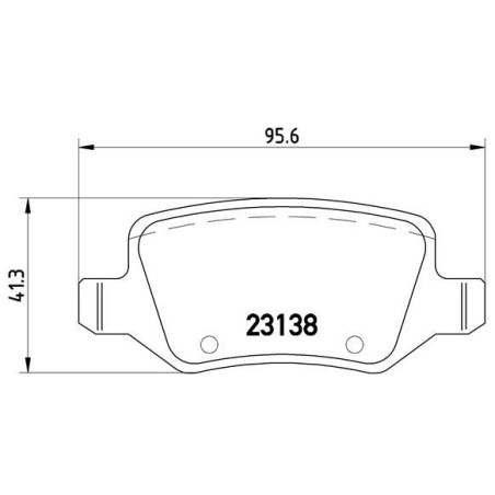 Σετ τακάκια, δισκόφρενα BREMBO P50090