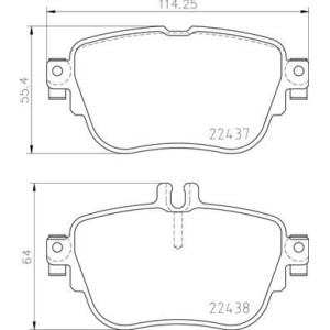 Brake Pad Set, disc brake BREMBO P50136