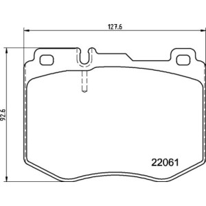 Brake Pad Set, disc brake BREMBO P50145