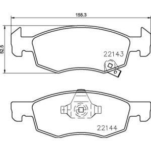 Σετ τακάκια, δισκόφρενα BREMBO P59084