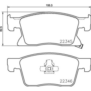 Σετ τακάκια, δισκόφρενα BREMBO P59091