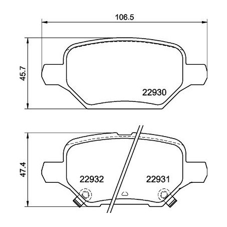 Σετ τακάκια, δισκόφρενα BREMBO P59099