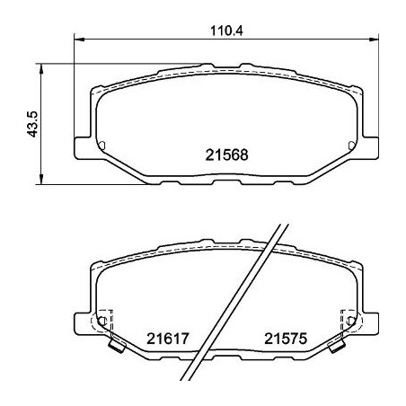 Σετ τακάκια, δισκόφρενα BREMBO P79040