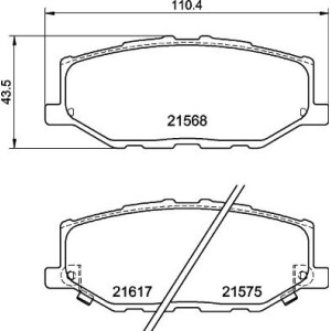 Σετ τακάκια, δισκόφρενα BREMBO P79040