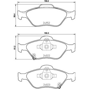 Brake Pad Set, disc brake BREMBO P83159