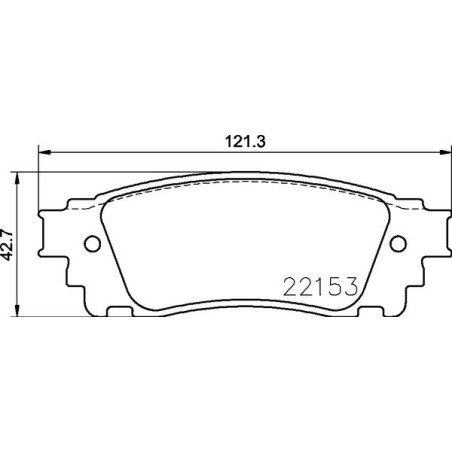 Brake Pad Set, disc brake BREMBO P83166