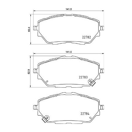 Σετ τακάκια, δισκόφρενα BREMBO P83171