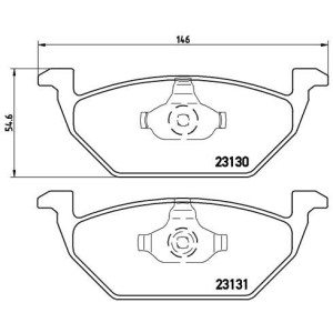 Brake Pad Set, disc brake BREMBO P85041X