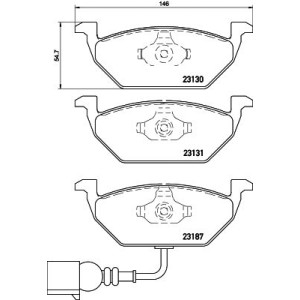 Brake Pad Set, disc brake BREMBO P85072X