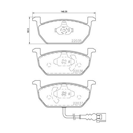 Σετ τακάκια, δισκόφρενα BREMBO P85137