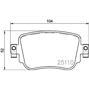 Brake Pad Set, disc brake BREMBO P85140