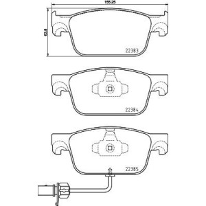 Σετ τακάκια, δισκόφρενα BREMBO P85153