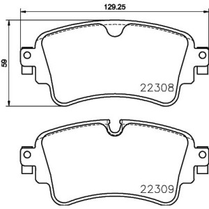 Σετ τακάκια, δισκόφρενα BREMBO P85154
