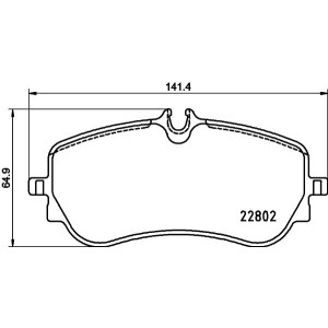 Σετ τακάκια, δισκόφρενα BREMBO P85172